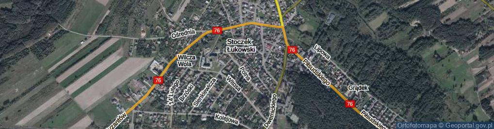 Zdjęcie satelitarne Cicha ul.